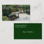 Nan-Montag: Orientalische Gärten Visitenkarte (Vorne/Hinten)