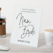 Nan of the Bride Memorial Reservierte Studentenhoc Sockelschild (In SItu)