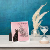 Nan Poem Plaque - Black Cat Design Fotoplatte (InSitu)