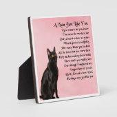 Nan Poem Plaque - Black Cat Design Fotoplatte (Vorderseite)