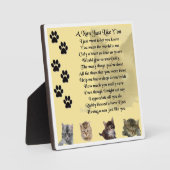 Nan Poem Plaque - Cat Design Fotoplatte (Vorderseite)