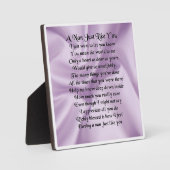 Nan Poem Plaque - Lilac Silk Design Fotoplatte (Vorderseite)