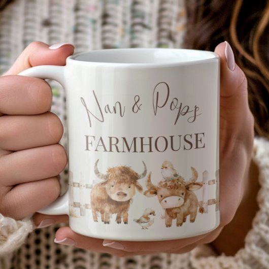 Nan & Pop's Farmhouse Cute Country Farm Kaffeetasse