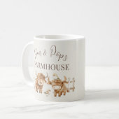 Nan & Pop's Farmhouse Cute Country Farm Kaffeetasse (Vorderseite Links)