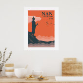 Nan Retro Style Thailand Reisen Wand Kunst (Küche)