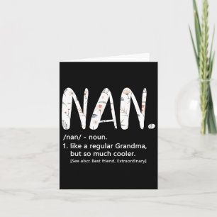 Nan Shirts for Women Mütter Day Idee Niedlich Oma Karte
