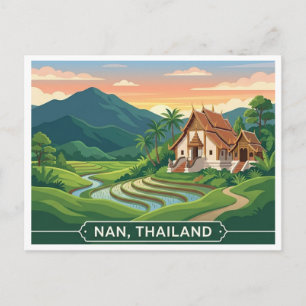 Nan Thailand Asien Reise Postkarte