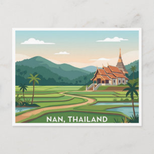 Nan Thailand Asien Reise Postkarte
