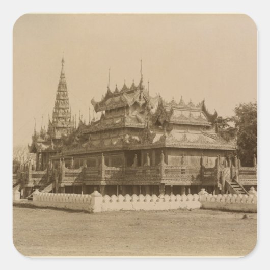 Nan-U Human-Se, Shwe-Kyaung Quadratischer Aufkleber (Vorderseite)