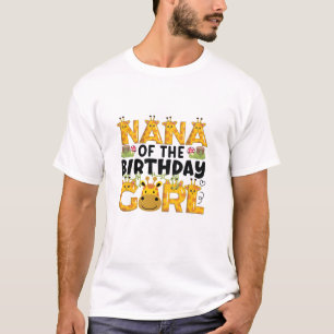 Nana 1. Geburtstag Girl Giraffe Thema Party Zoo Sa T-Shirt