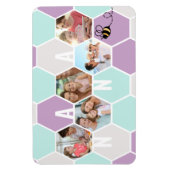 Nana 5 Foto Collage 4 Letter Hübsch Honeycomb Magnet (Vertikal)