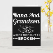 Nana And Grandson A Bond That Can't Be Broken  Karte (Gelbe Blume)