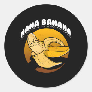 Nana Banana Runder Aufkleber