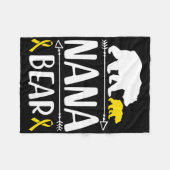 Nana Bären Krebs-Bewusstsein für Krebs Fleecedecke (Vorderseite (Horizontal))