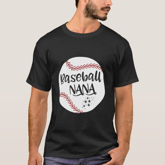 Nana Baseball Grandma Mother'S Day T-Shirt (Vorderseite)