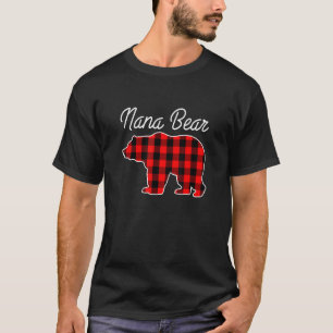 Nana Bear Buffalo Kariert Niedlich Großmutter Oma T-Shirt