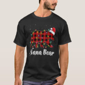 Nana Bear Buffalo Red Plaid Matching Family Christ T-Shirt (Vorderseite)
