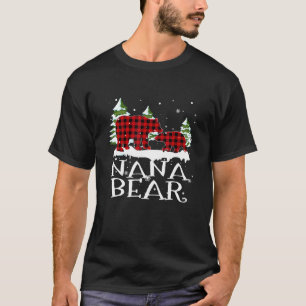 Nana Bear Familie Matching Weihnachten Pajamas Red T-Shirt