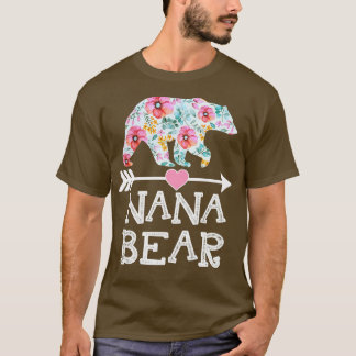 Nana Bear Shirt Floral Familienmüttertagsgeschenke