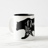 Nana Bear T - Shirt Zweifarbige Tasse (Vorderseite Links)