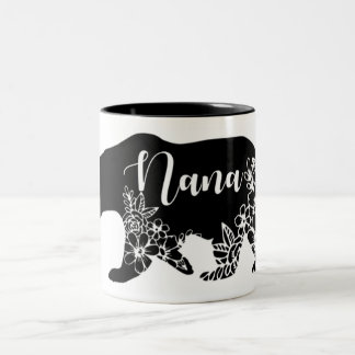 Nana Bear T - Shirt Zweifarbige Tasse