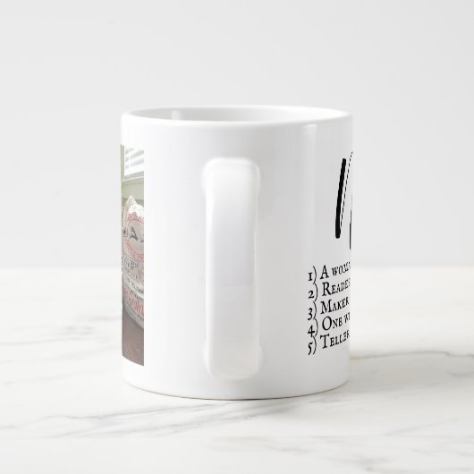 Nana-Beschreibung-Tasse mit Bild Jumbo-Tasse (Rückseite)