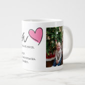 Nana-Beschreibung-Tasse mit Bild Jumbo-Tasse (Vorderseite Rechts)