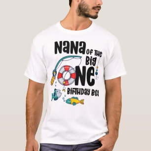 Nana Big One 1-jähriger Junge Fischen Geburtstag T T-Shirt