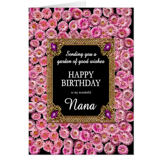 Nana Birthday Pink Daisies (Vorne)