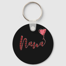 Nana Birthday Weihnachten Oma Buffalo Kariert Schlüsselanhänger