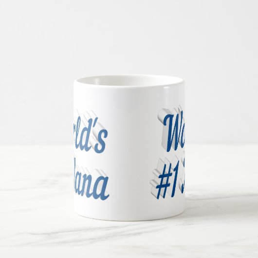 Nana Blue Halbtext Tasse (Mittel)