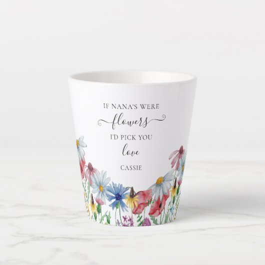 Nana Blume Gedicht Land Wildblume Milchtasse (Vorderseite)