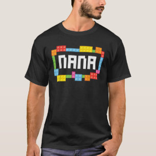Nana Bricks Blocks Gebäude Family T-Shirt