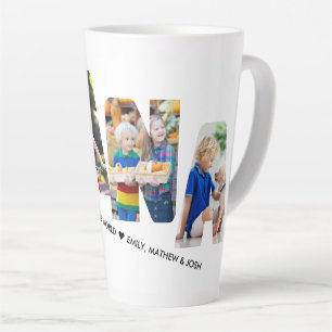 NANA Buchstaben-Foto-Collage individuell Milchtasse