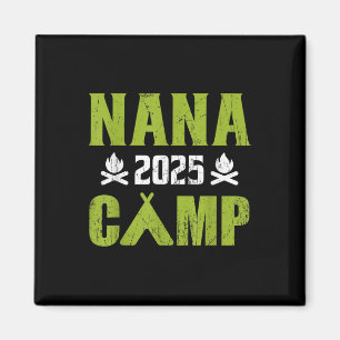 Nana Camp 2025 Familienurlaub Sommer-Camping-Crew Magnet