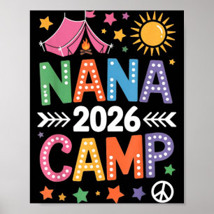 Nana Camp 2026 Familienurlaub Sommer-Camping-Crew Poster