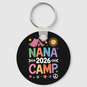 Nana Camp 2026 Familienurlaub Sommer-Camping-Crew Schlüsselanhänger