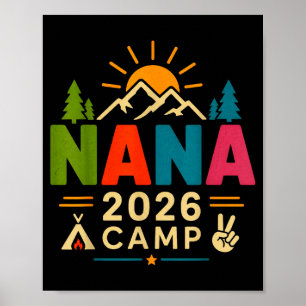 Nana Camp 2026 lustiger Familien-Campingausflug So Poster