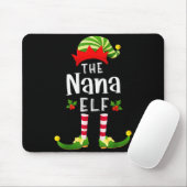 Nana Christmas Elf Matching Pajama X-mas Party Mousepad (Mit Mouse)