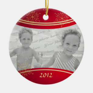 Nana Christmas Foto Frame Keramik Ornament