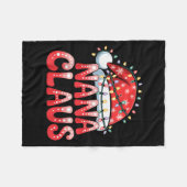 Nana Claus Christmas Family Matching Grandma Holid Fleecedecke (Vorderseite (Horizontal))