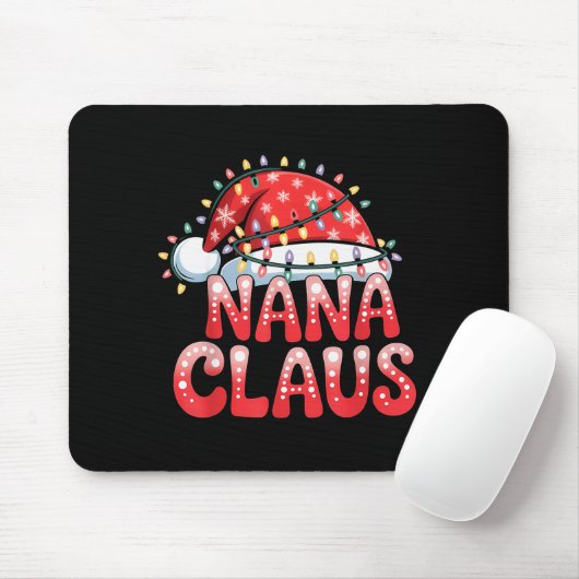 Nana Claus Christmas Family Matching Grandma Holid Mousepad (Mit Mouse)