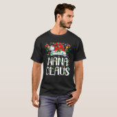 Nana Claus Christmas Lights Pajama Xmas Family Mat T-Shirt (Vorne ganz)