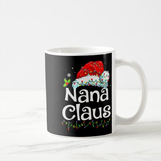 Nana Claus Christmas Pajama Family Matching Xmas L Kaffeetasse (Rechts)