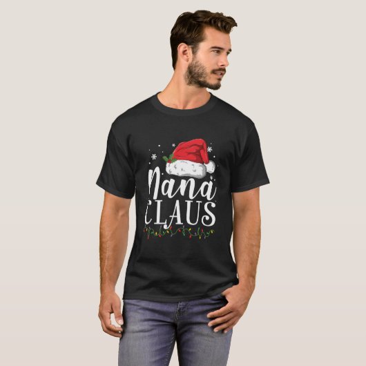 Nana Claus Pajamas Santa T-Shirt (Vorne ganz)