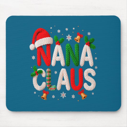 Nana Claus Santa Claus Crochet &amp; Knitting Love Mousepad (Vorne)