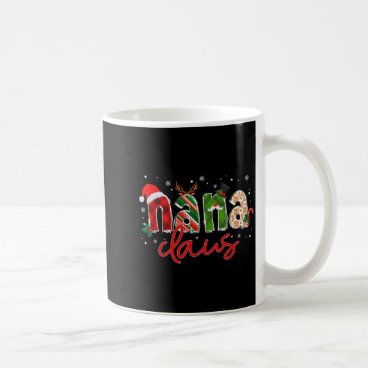 Nana Claus Santa Claus Family Matching Christmas P Kaffeetasse (Rechts)