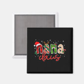 Nana Claus Santa Claus Family Matching Christmas P Magnet (Vorderseite/Rückseite)