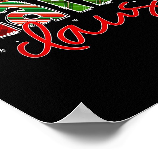 Nana Claus Santa Claus Family Matching Christmas P Poster (Ecke)