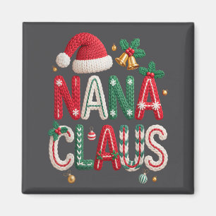 Nana Claus Santa Claus Oma Familie passende Weihna Magnet